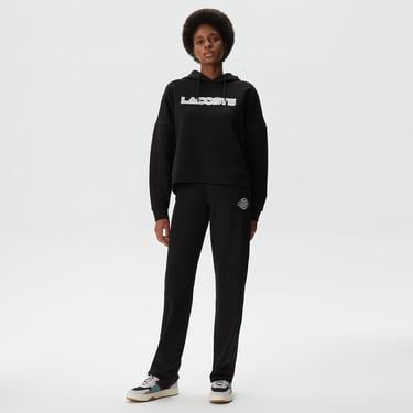  Kadın İspanyol Paça Siyah Eşofman Altı