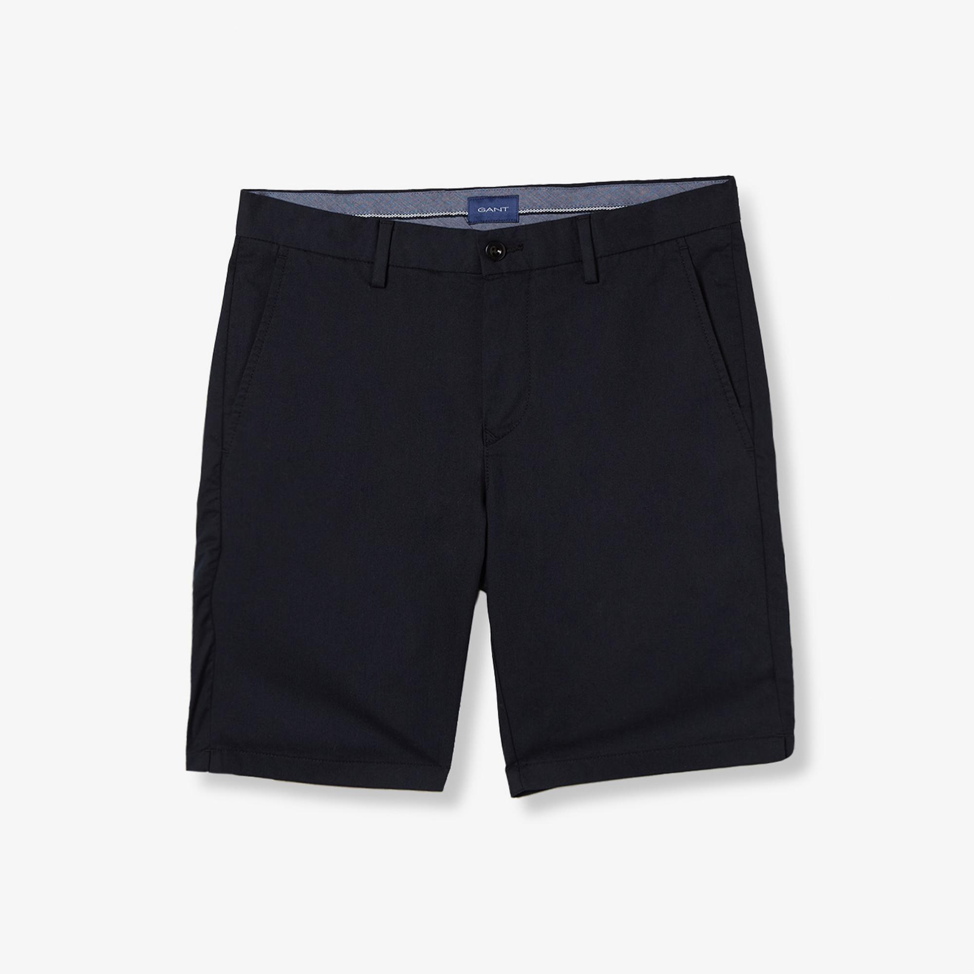 GANT Erkek Siyah Slim Fit Şort