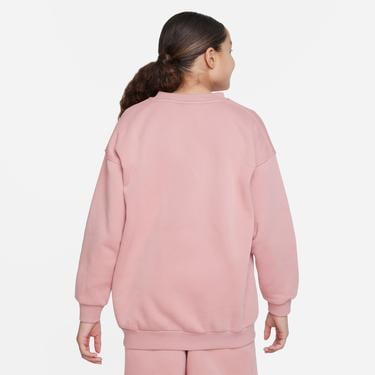  Nike Sportswear Club Fleece Oversized Crew Çocuk Pembe Sweatshirt
