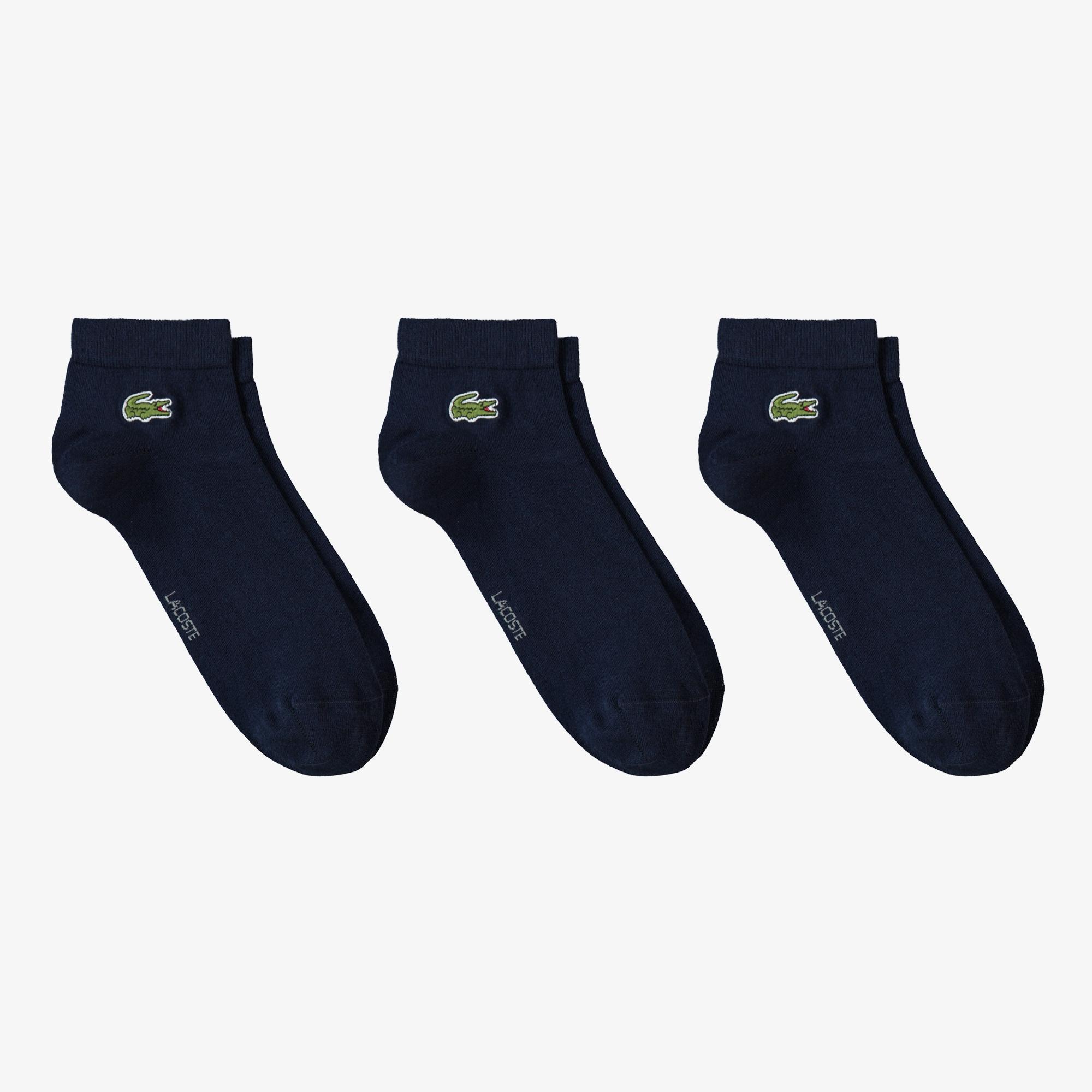 Unisex 3'lü Lacivert Çorap