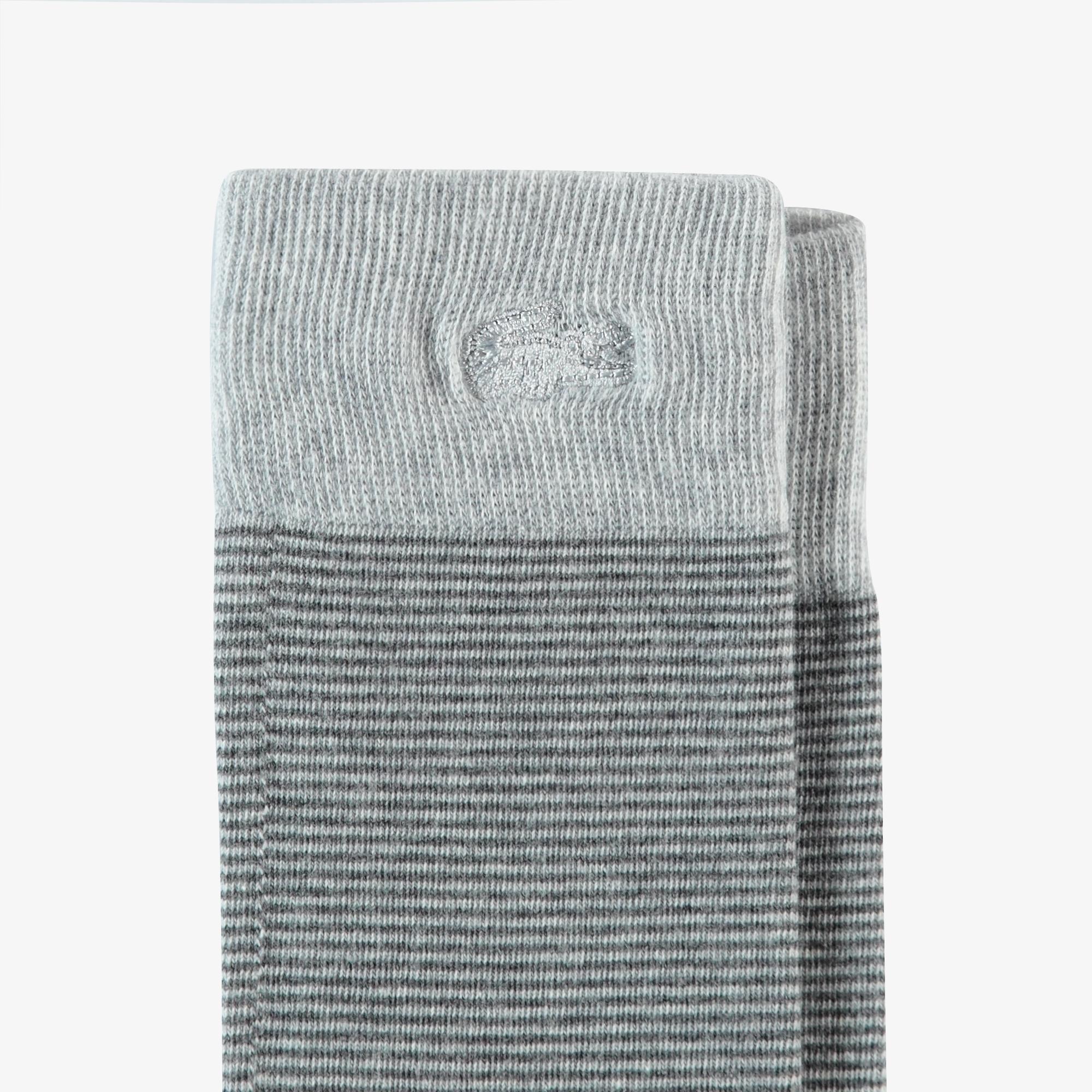 Erkek Çizgili Gri Çorap