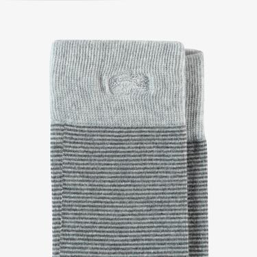  Lacoste Erkek Çizgili Gri Çorap