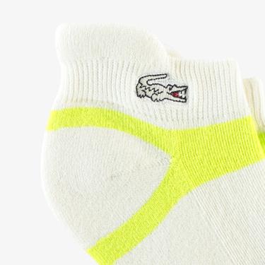  Kadın Çizgili Beyaz Çorap