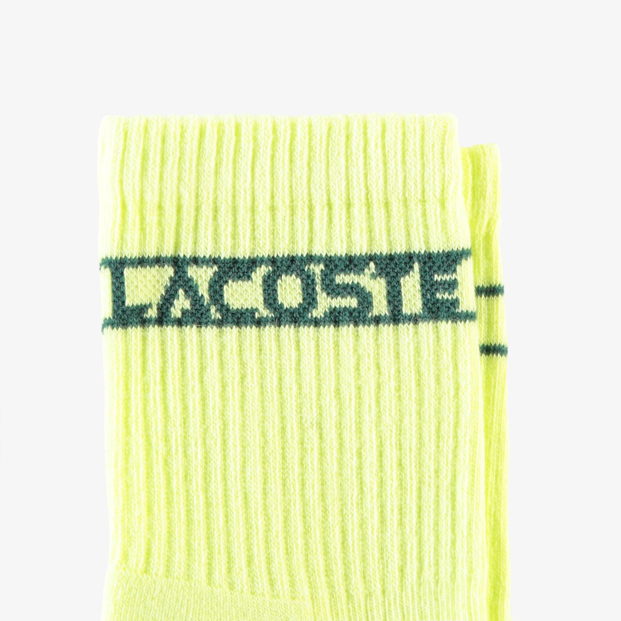 Lacoste Unisex Sarı Çorap