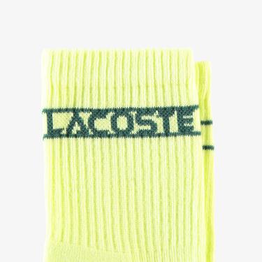  Lacoste Unisex Sarı Çorap