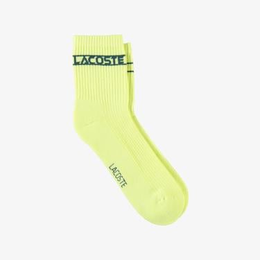  Lacoste Unisex Sarı Çorap
