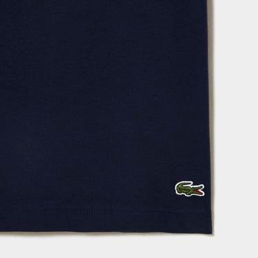  Lacoste Erkek Regular Fit Bisiklet Yaka Baskılı Lacivert T-Shirt
