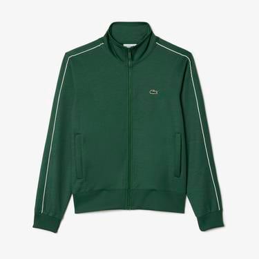  Lacoste Erkek Regular Fit Fermuarlı Koyu Yeşil Sweatshirt