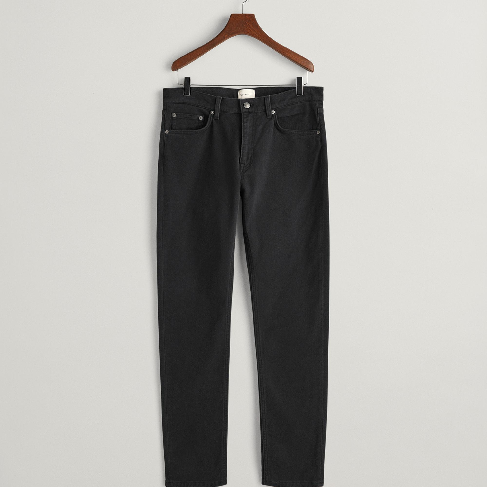 GANT Erkek Siyah Slim Fit Pantolon