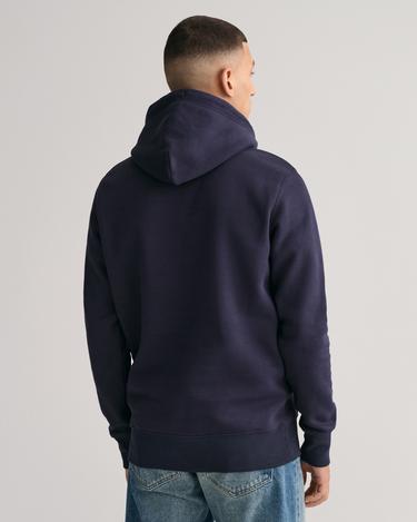  GANT Erkek Lacivert Regular Fit Kapüşonlu Sweatshirt