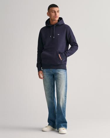  GANT Erkek Lacivert Regular Fit Kapüşonlu Sweatshirt