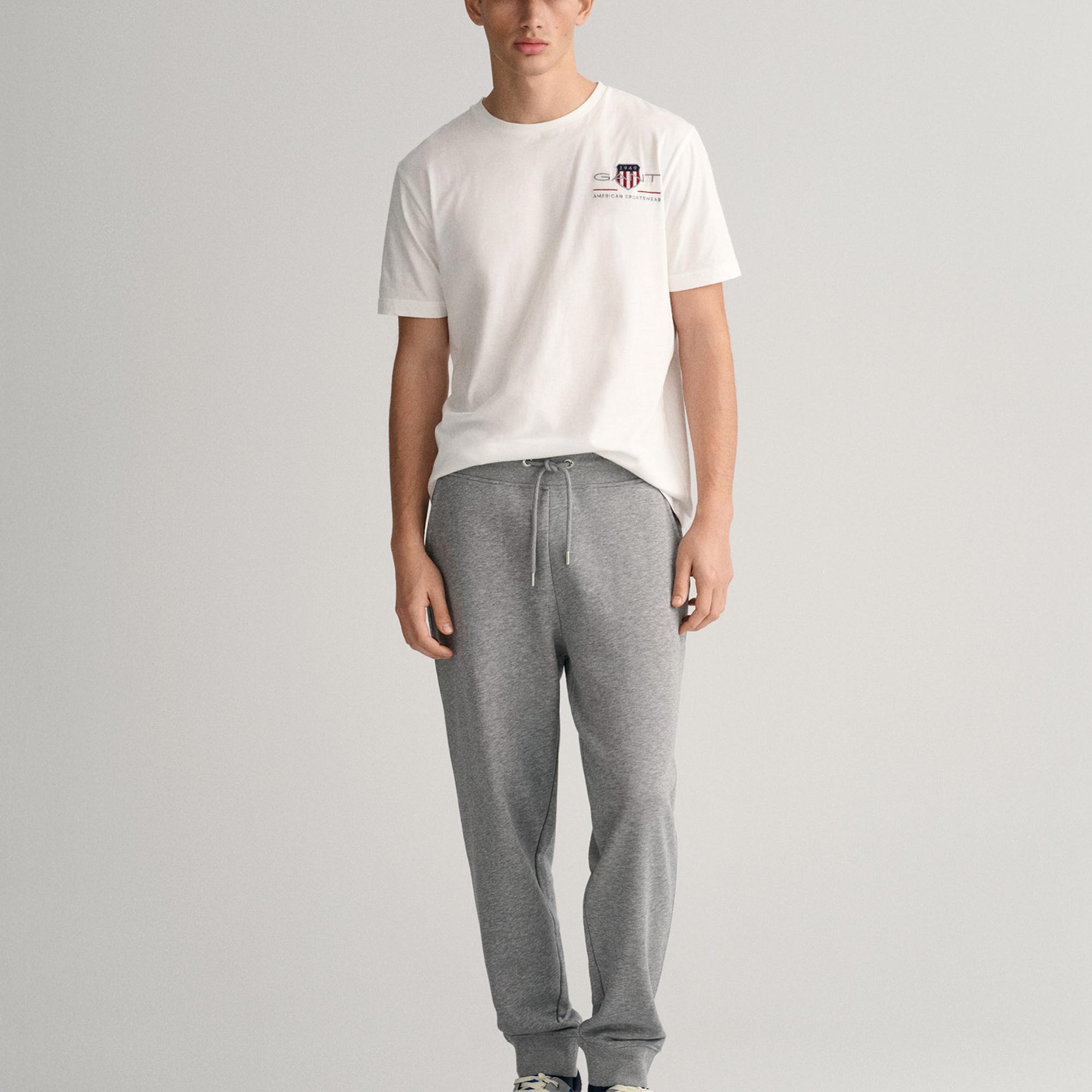 GANT Erkek Gri Regular Fit Eşofman Altı