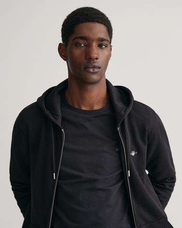  GANT Erkek Siyah Regular Fit Fermuarlı Sweatshirt