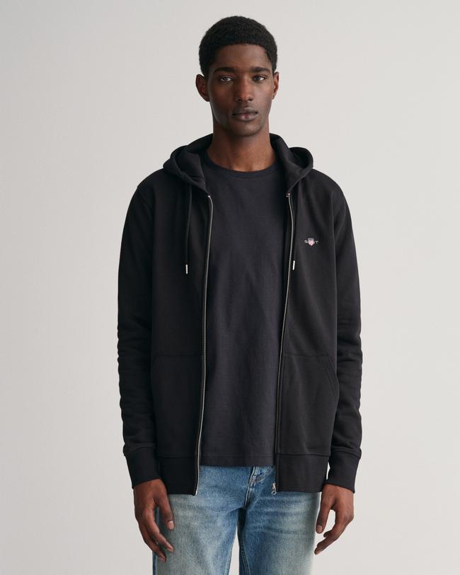  GANT Erkek Siyah Regular Fit Fermuarlı Sweatshirt