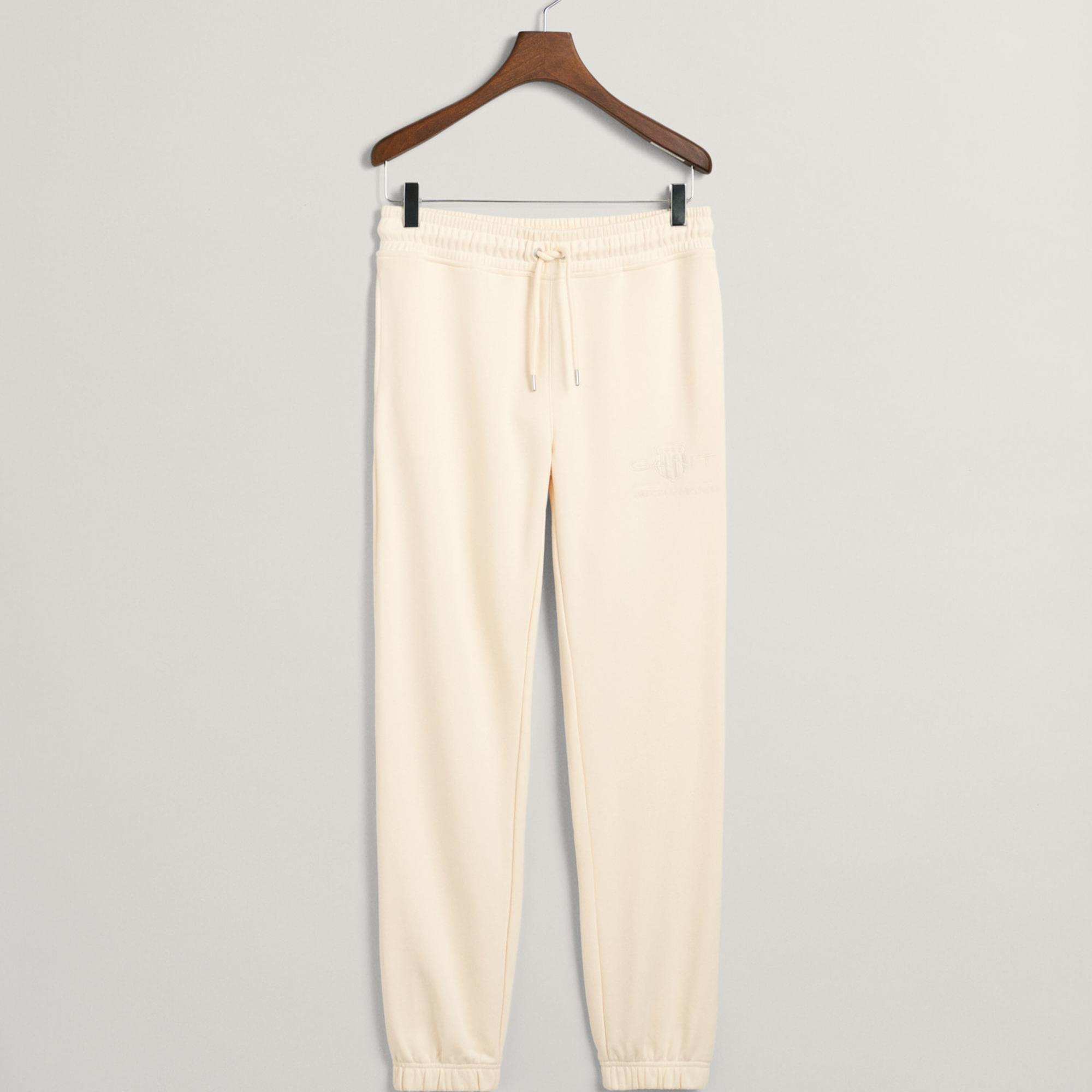 GANT Kadın Beyaz Regular Fit Eşofman Altı