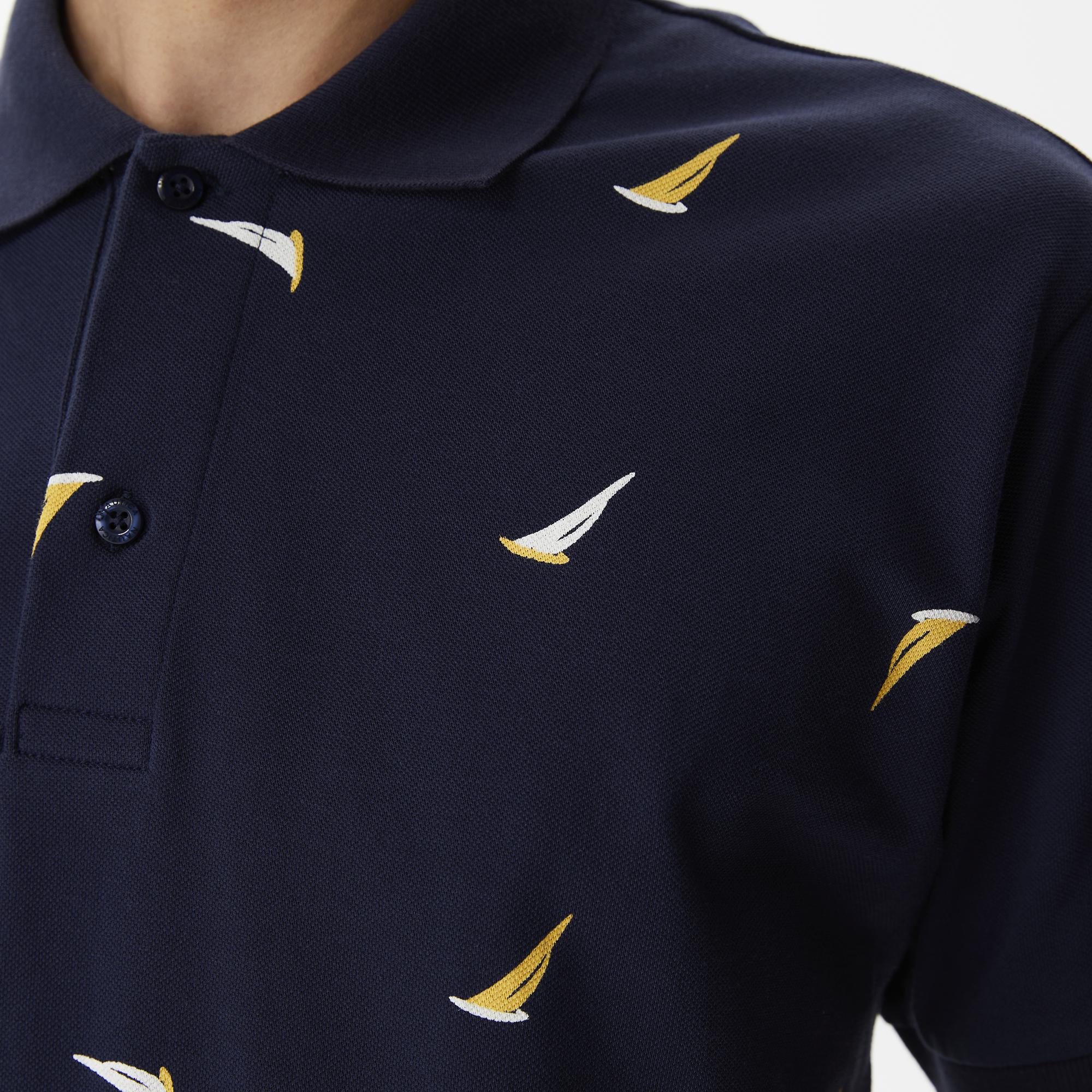 Nautica Erkek Lacivert Classic Fit Kısa Kollu Polo Yaka T-Shirt