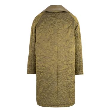  Azia Haki Kadın Çift Taraflı Deri Trençkot