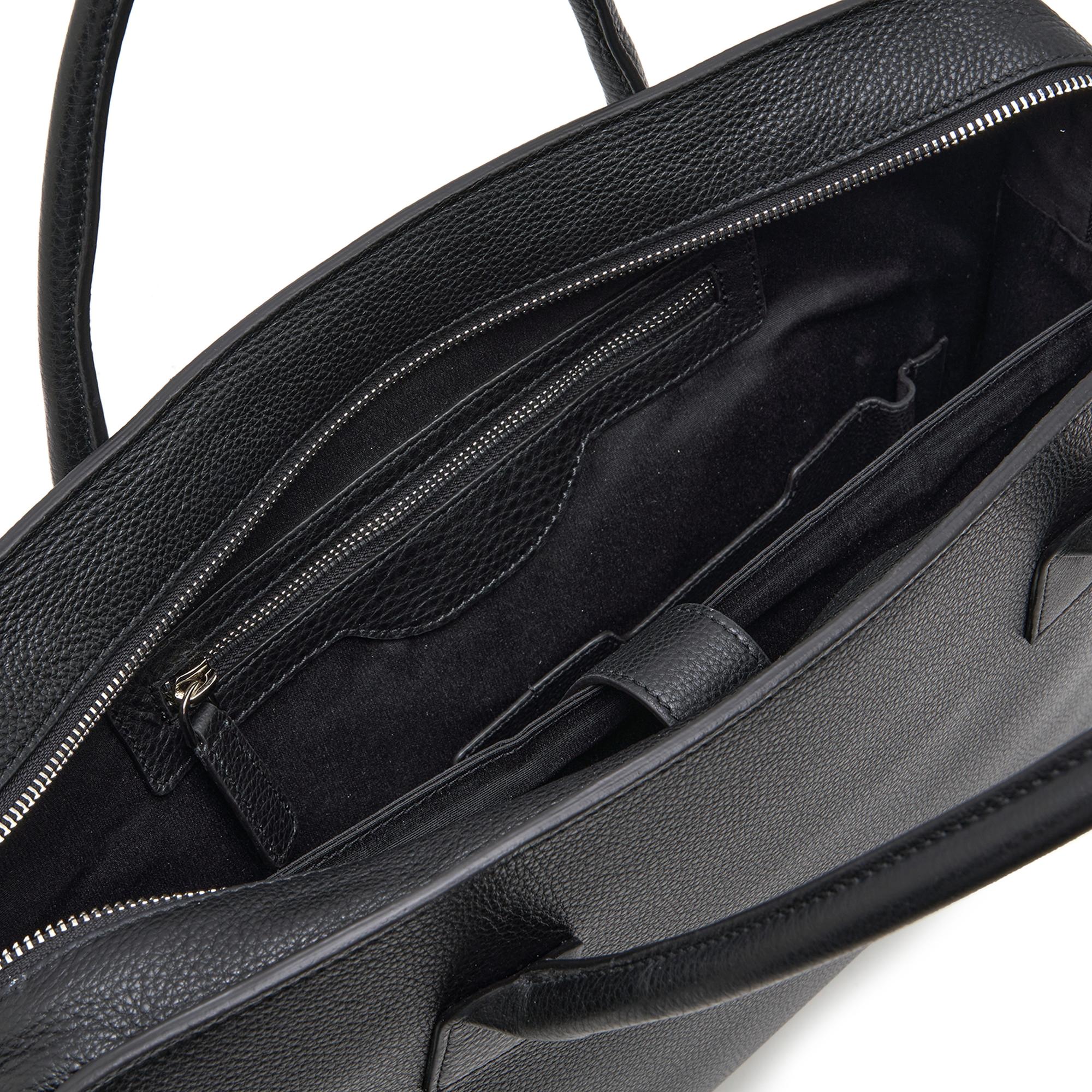 Bing Siyah Erkek Deri Evrak Çantası