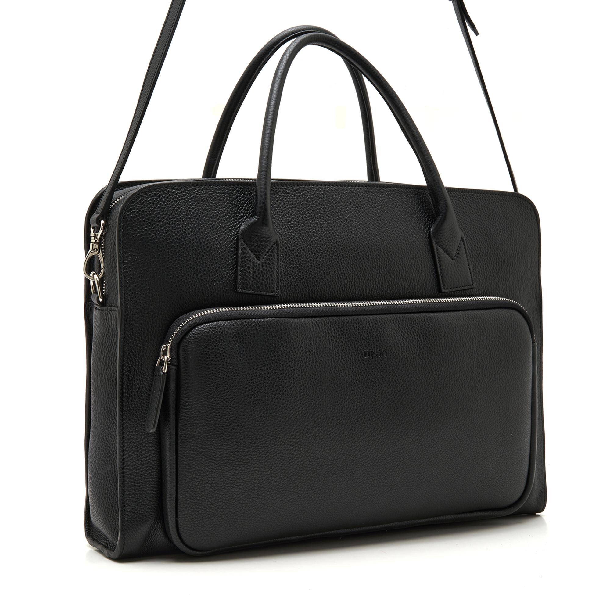 Bing Siyah Erkek Deri Evrak Çantası