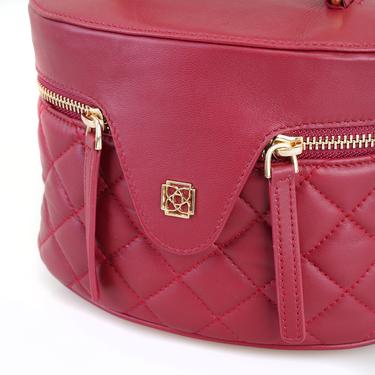  Azelie Bordo Kadın Kapitone Deri El Çantası