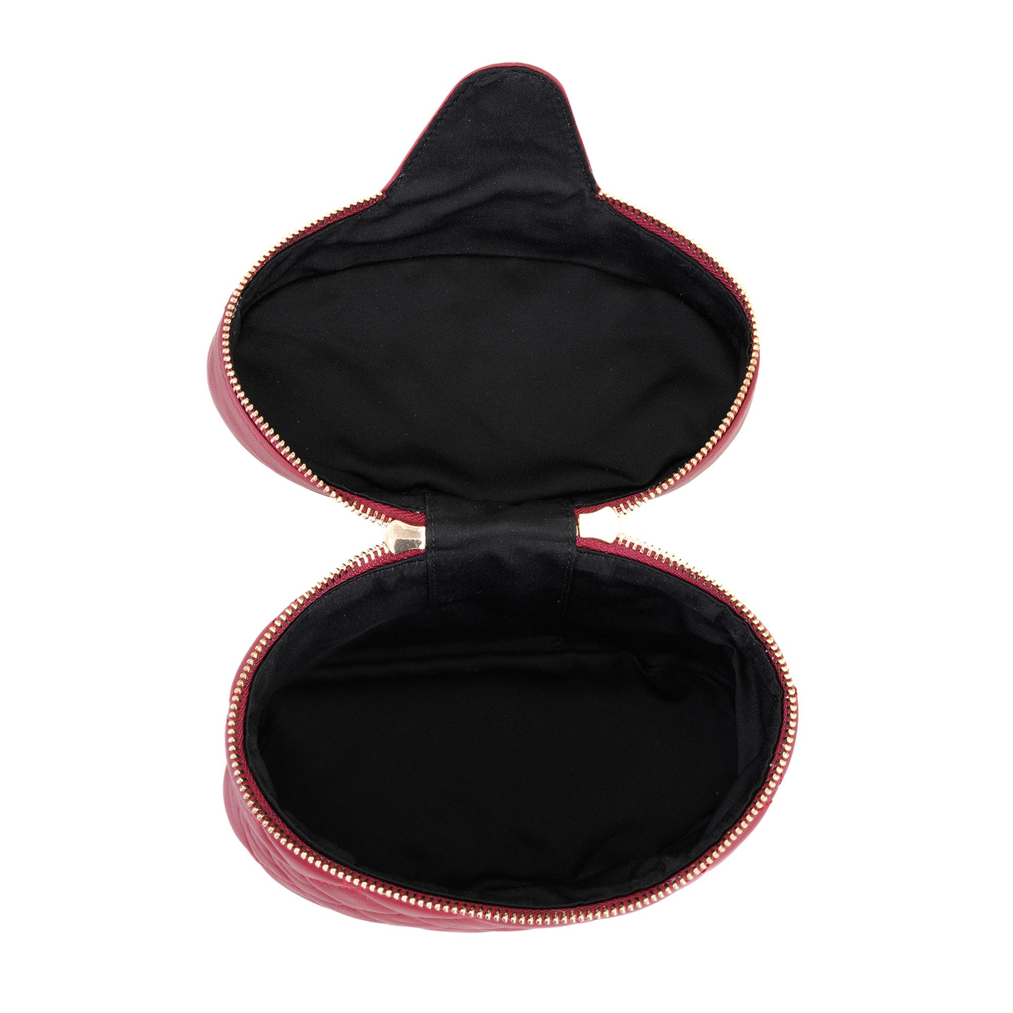 Azelie Bordo Kadın Kapitone Deri El Çantası