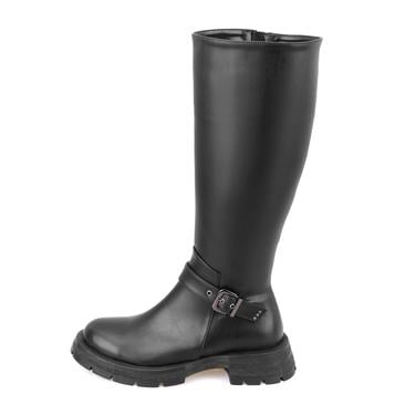 Kadın Siyah Fermuarlı Çizme