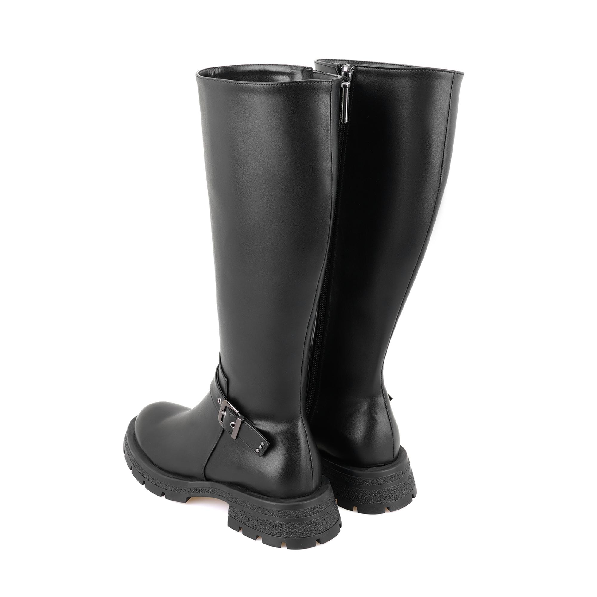 Kadın Siyah Fermuarlı Çizme