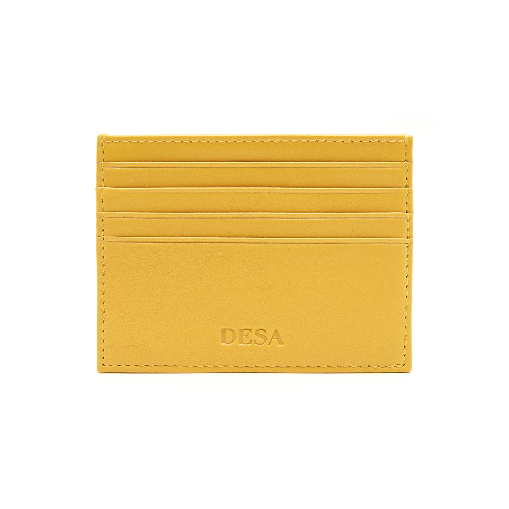 Sarı Kadın Deri Kartlık