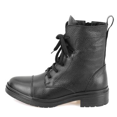  Kadın Siyah Fermuarlı Deri Bot