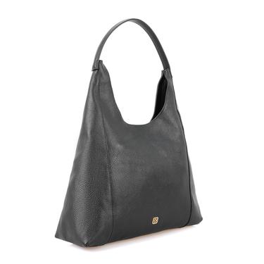  Tulipko Siyah Kadın Deri Omuz Çantası