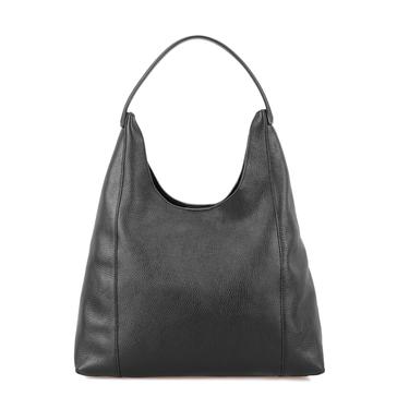  Tulipko Siyah Kadın Deri Omuz Çantası