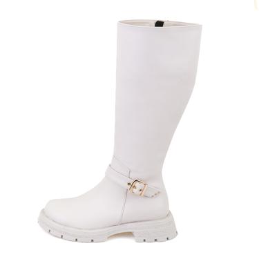  Kadın Bej Fermuarlı Çizme