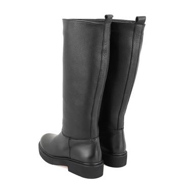  Kadın Siyah Deri Çizme