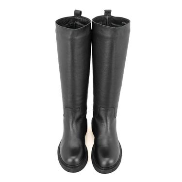  Kadın Siyah Deri Çizme