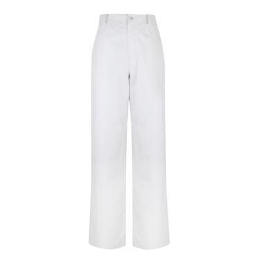  Zelinda Beyaz Kadın Deri Pantolon