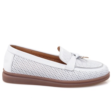  Kadın Beyaz Deri Günlük Ayakkabı