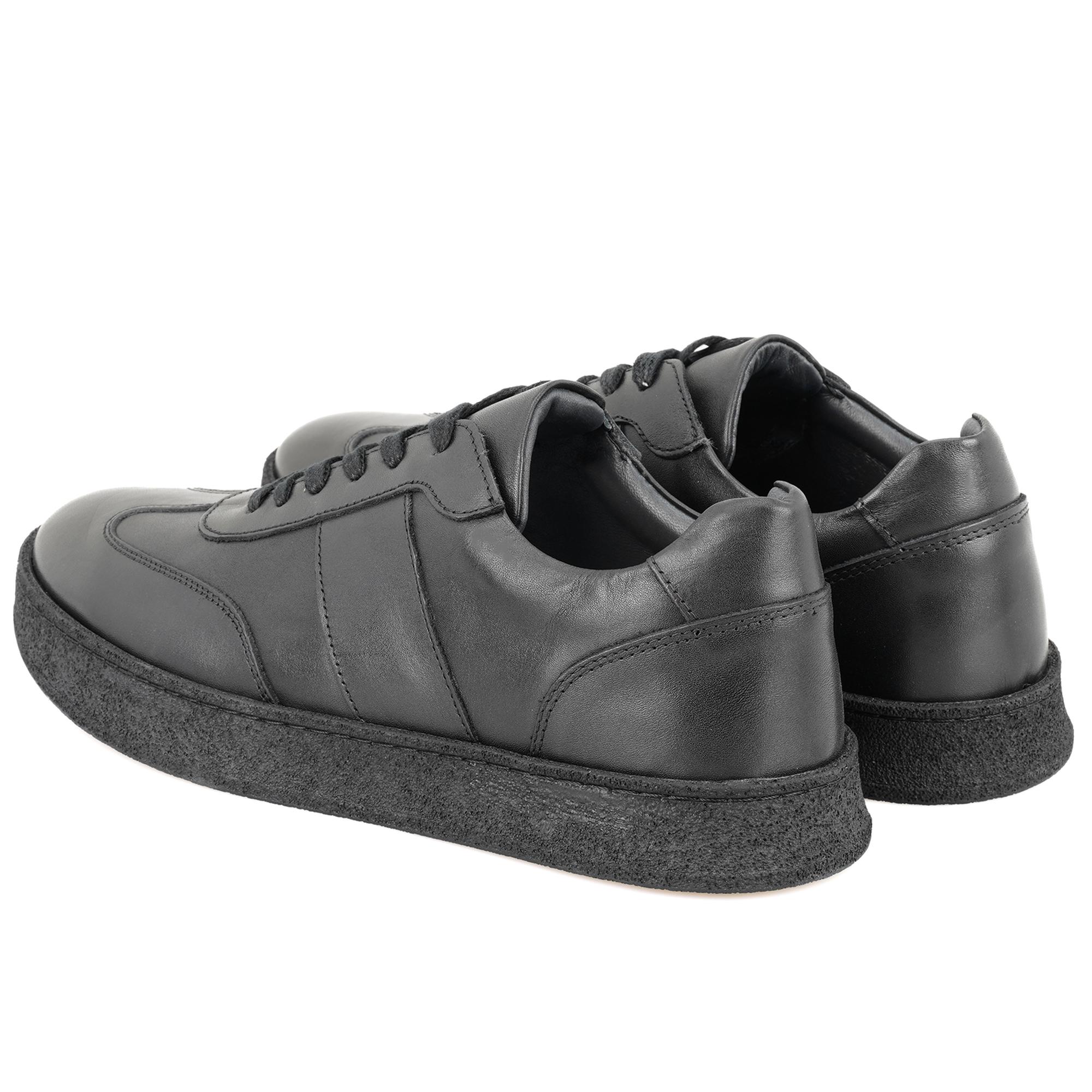 Naut Siyah Erkek Deri Günlük Ayakkabı