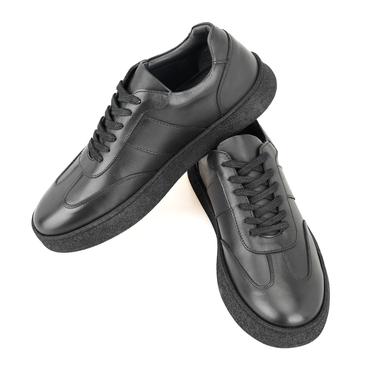  Naut Siyah Erkek Deri Günlük Ayakkabı