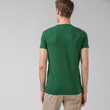  Lacoste Slim Fit Erkek Yeşil T-Shirt