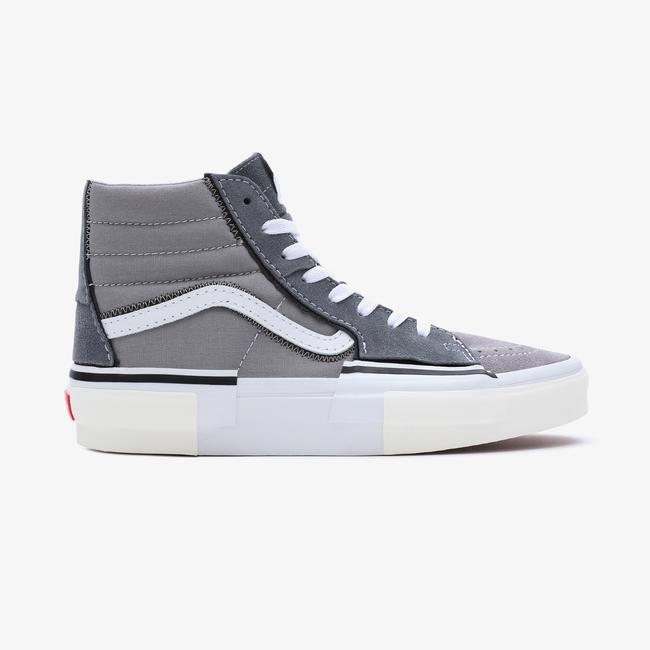  Vans SK8-Hi Reconstruct Kadın Gri Sneaker
