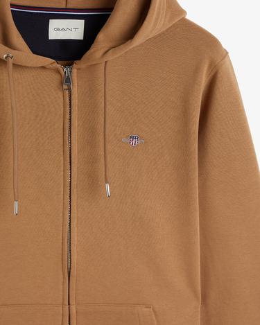  GANT Erkek Kahverengi Regular Fit Kapüşonlu Sweatshirt