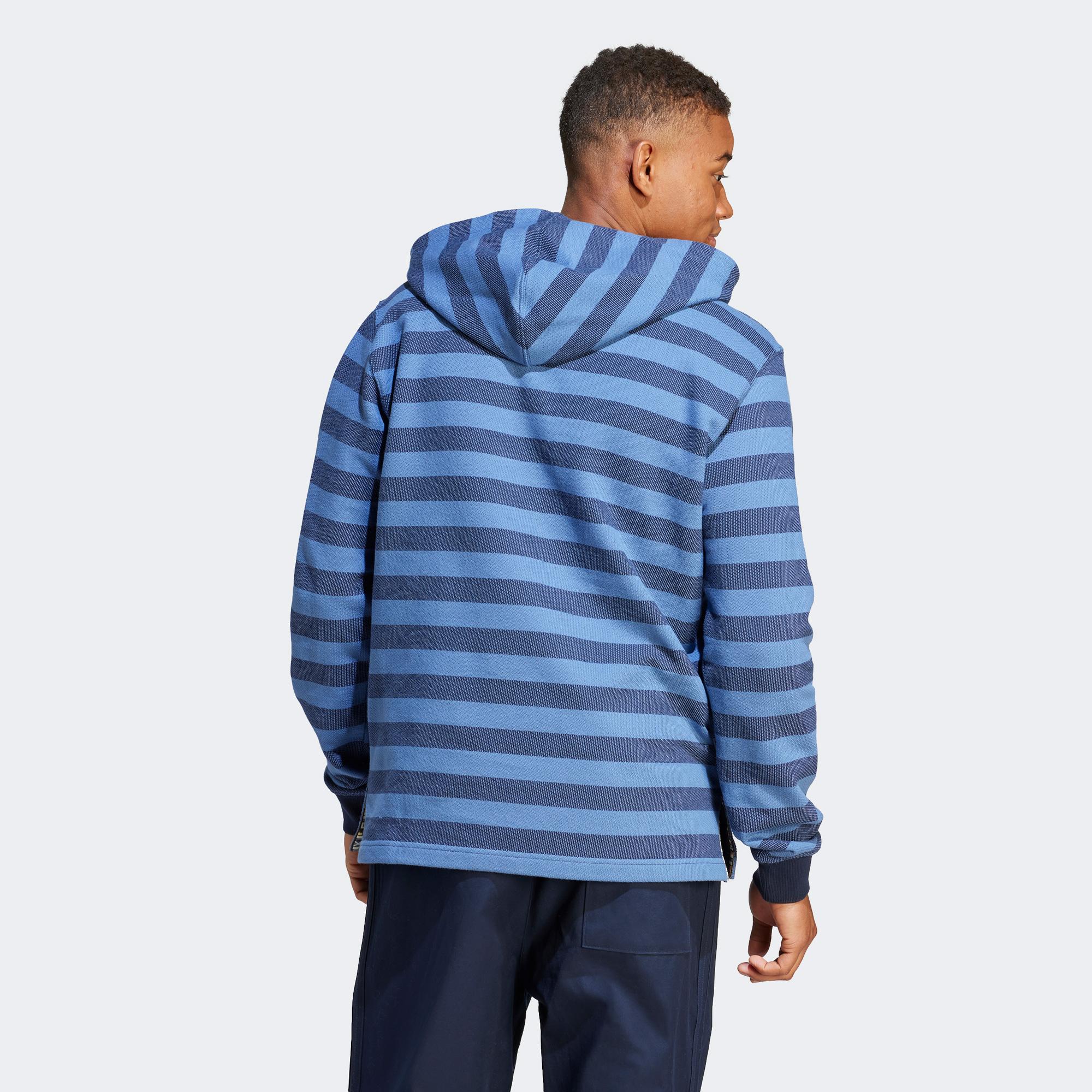 adidas Nice Knitted Erkek Mavi Sweatshirt