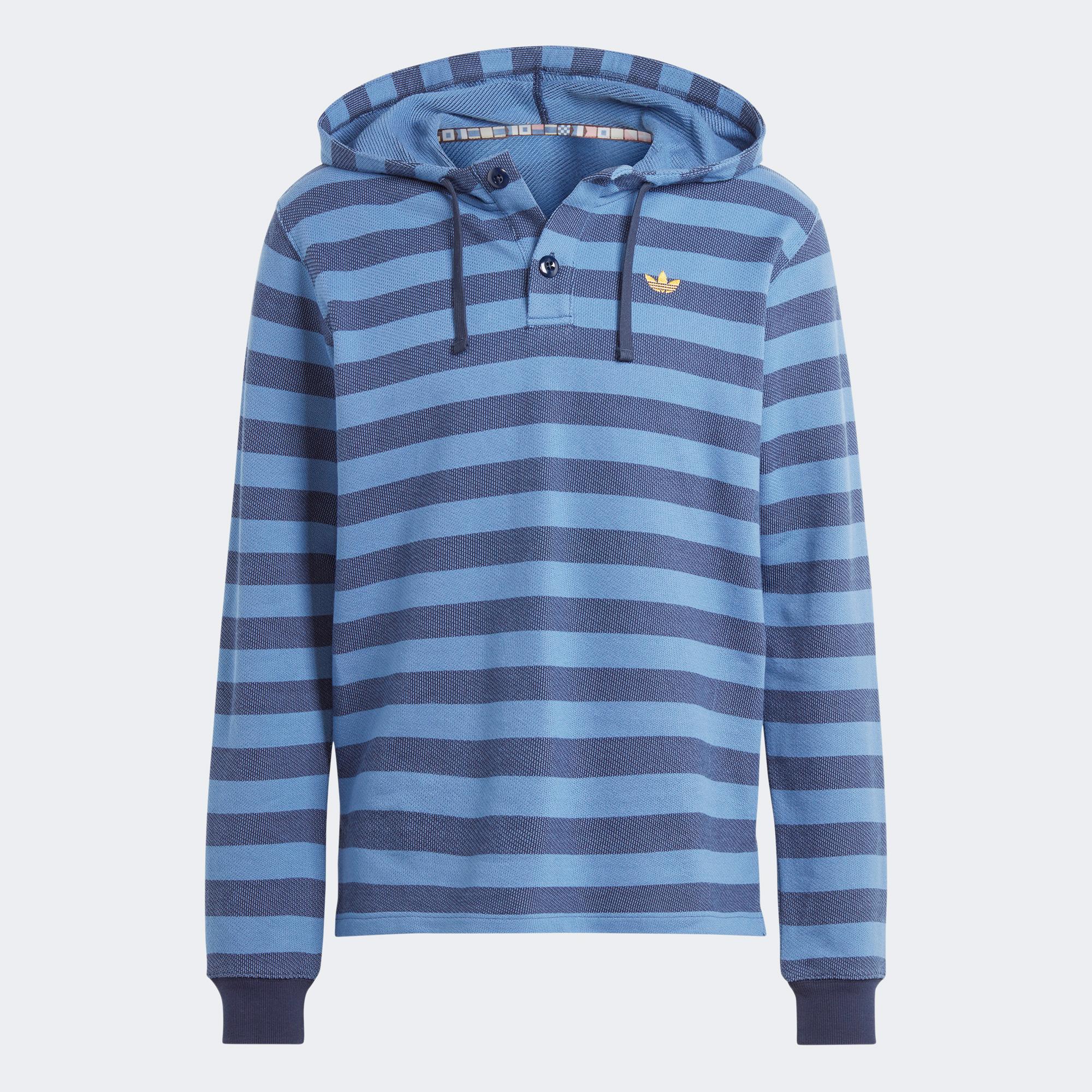 adidas Nice Knitted Erkek Mavi Sweatshirt