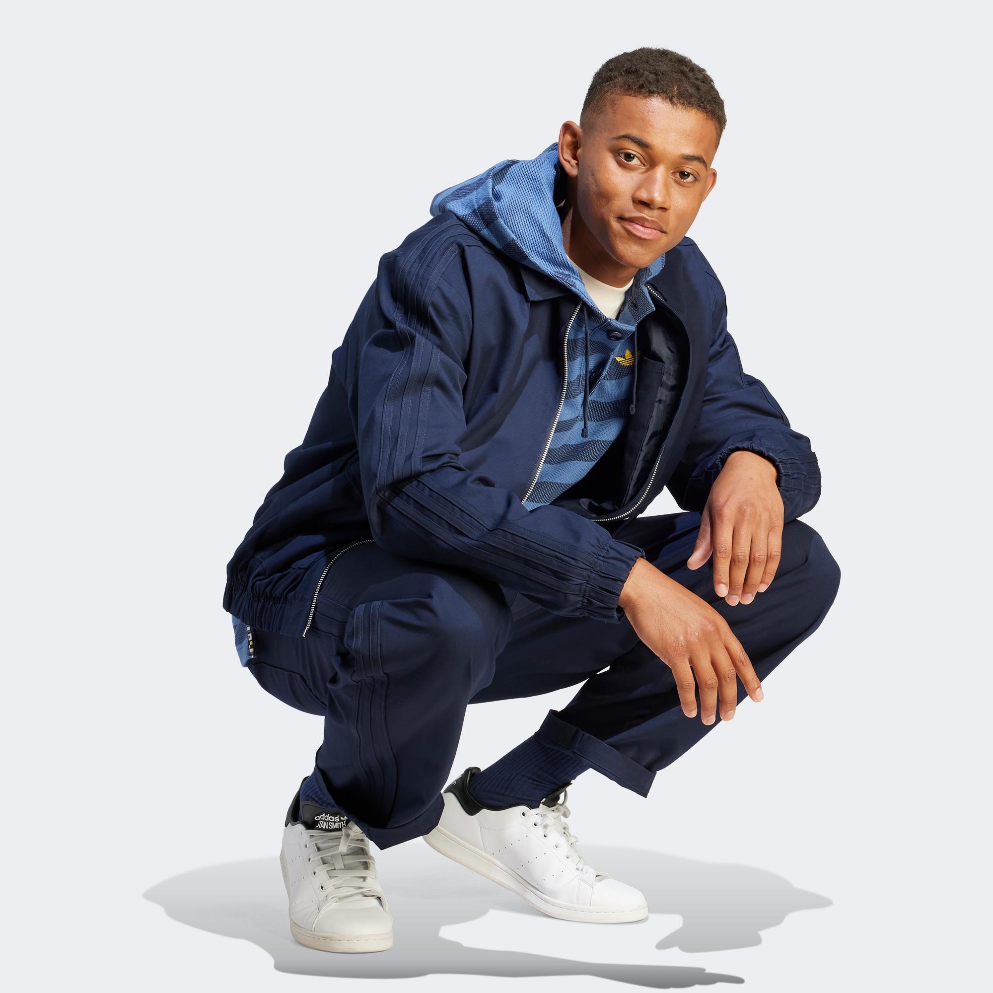 adidas Nice Knitted Erkek Mavi Sweatshirt