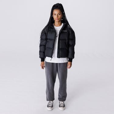  Converse Puffer Kadın Siyah Mont