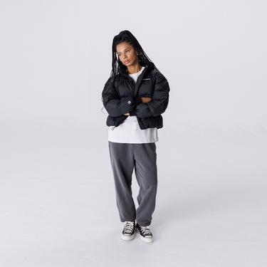  Converse Puffer Kadın Siyah Mont