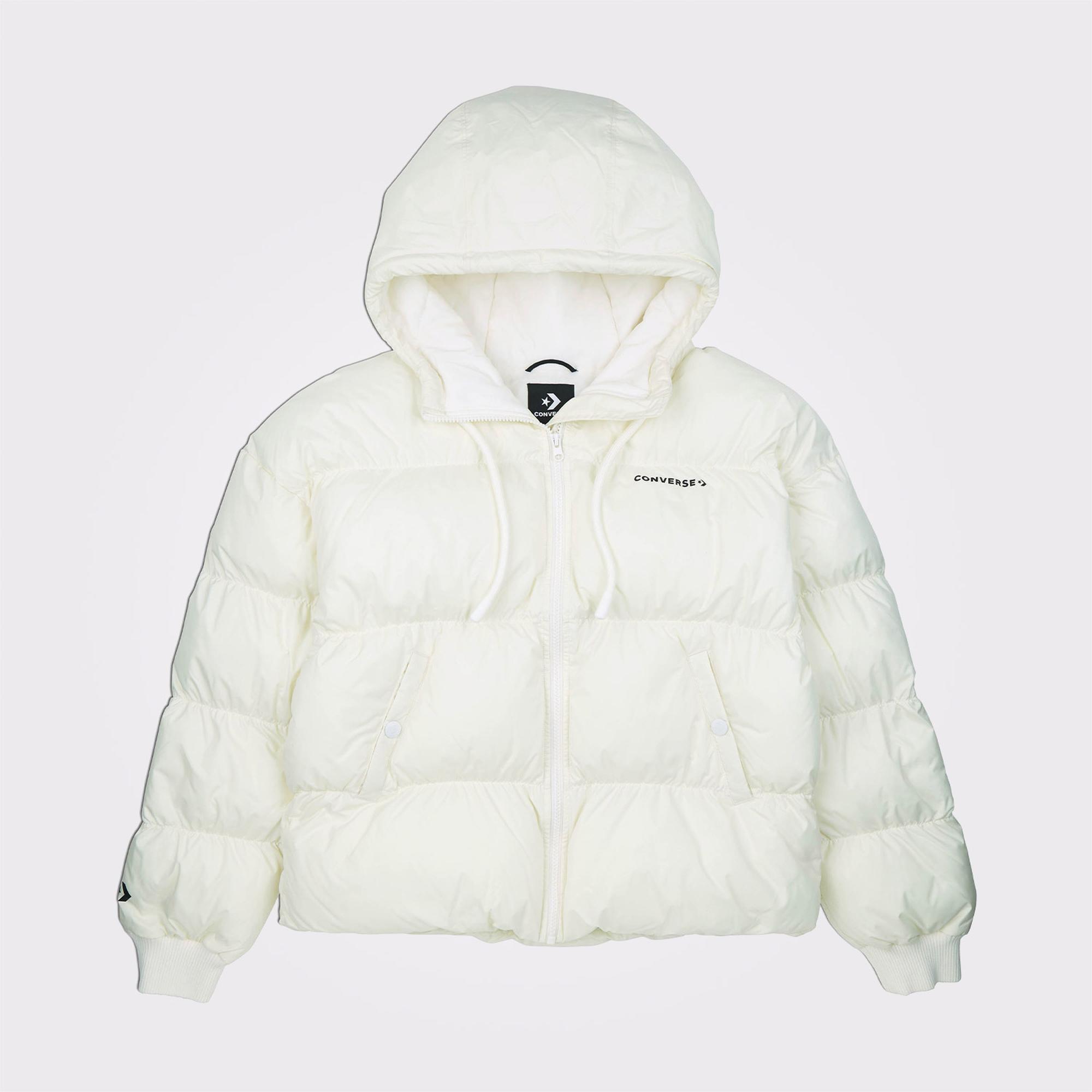 Converse Puffer Kadın Beyaz Mont