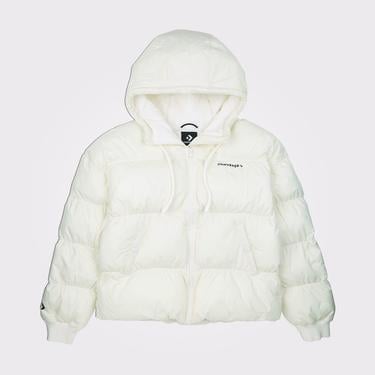  Converse Puffer Kadın Beyaz Mont