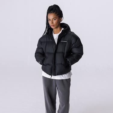  Converse Puffer Kadın Siyah Mont