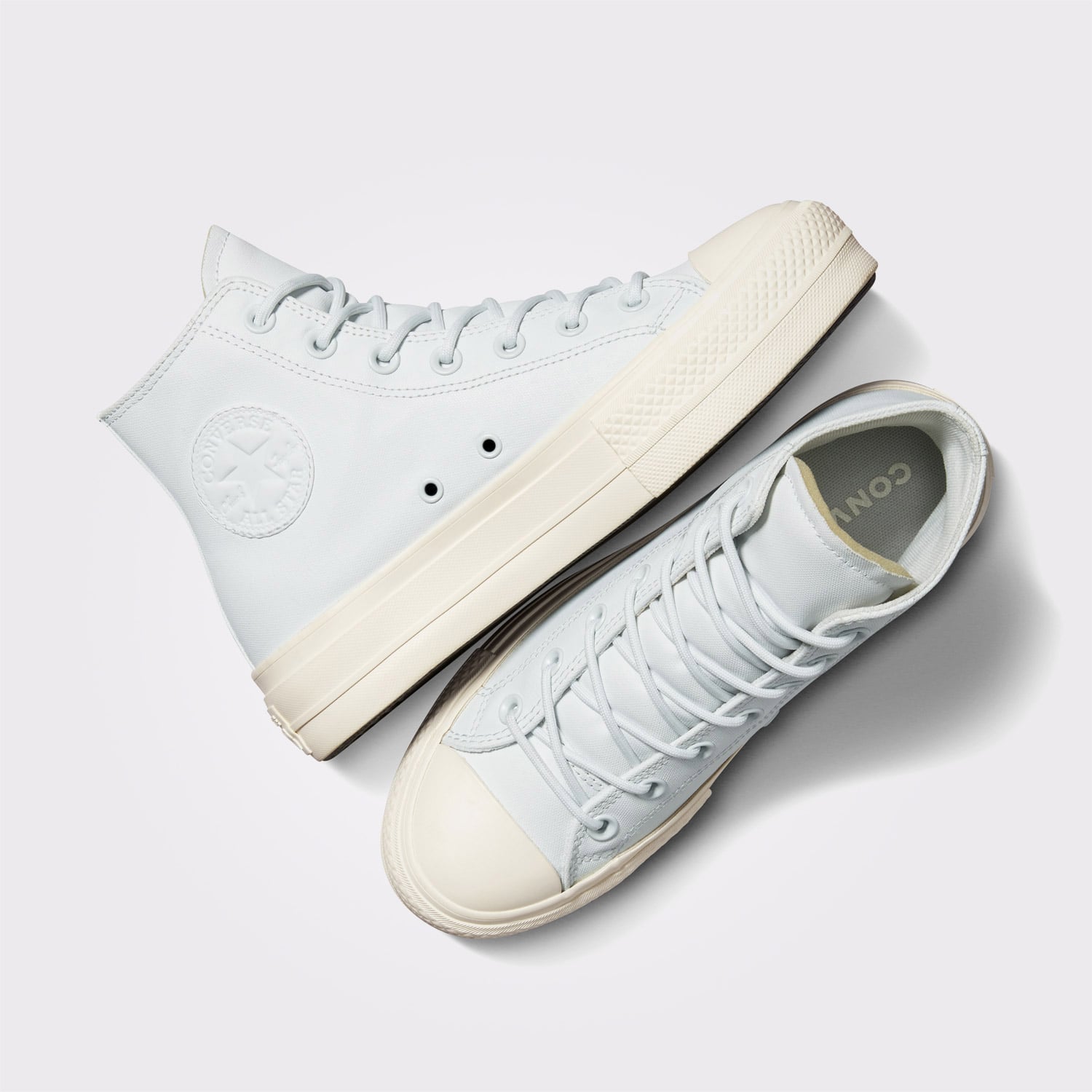 Converse Converse Gri Chuck Taylor All Star Lift Platform Luxe Workwear Kadın Açık Mavi Sneaker | FashFed Gri - 6. görsel